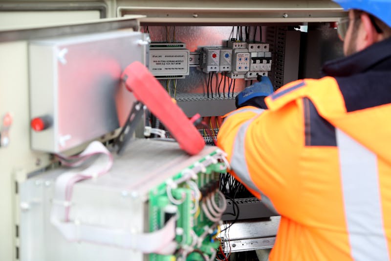 Nærbilde av elektrisk panel